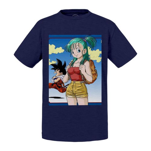 T-Shirt Enfant Dragon Ball Bulma Manga Anime Japan Sangoku Enfant