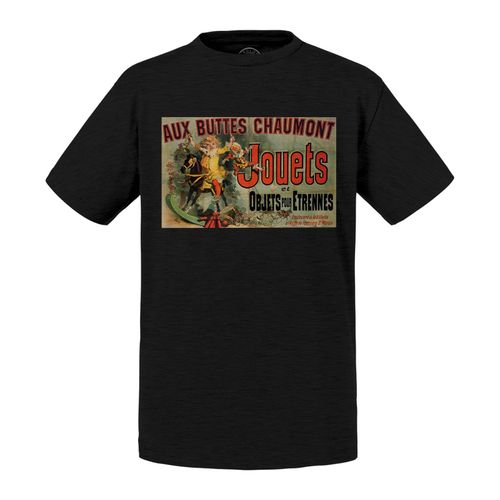 T-Shirt Enfant Pub Ancienne Jouet Aux Buttes Chaumont Paris Vintage