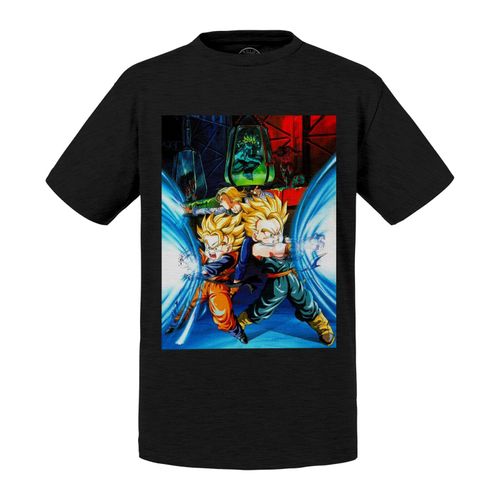 T-Shirt Enfant Dragon Ball Z Sangohan Gotenks C18 Cyborg Kameha