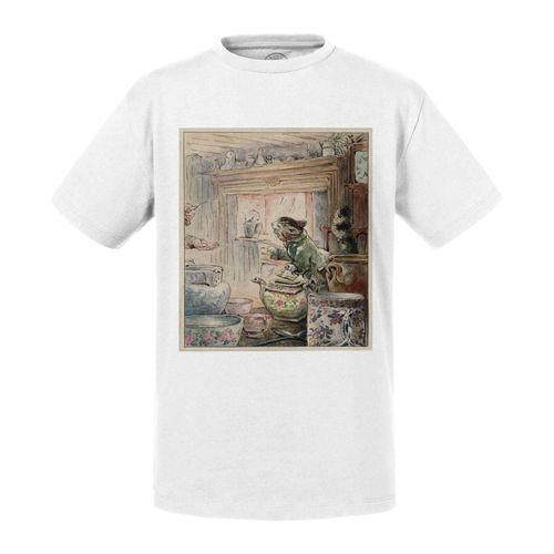 T-Shirt Enfant Chat Tea Party Illustration Enfant Beatrice Potter