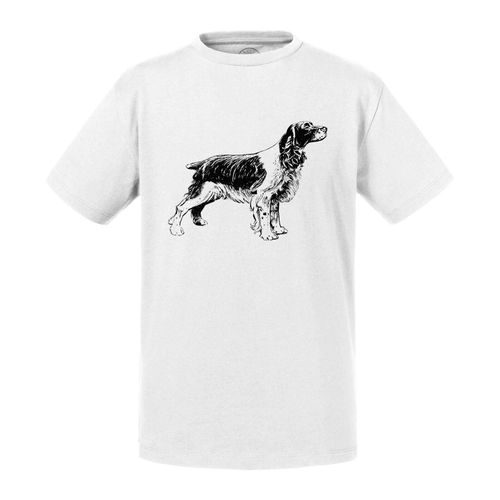 T-Shirt Enfant Chien De Chasse Dessin Noir Et Blanc Chien De Race