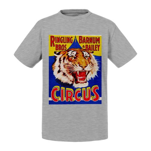 T-Shirt Enfant Circus Cirque Tigre Affiche Vintage