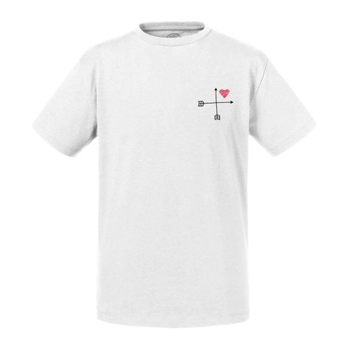 T-Shirt Enfant Flèches En Croix Avec Coeur Gribouillé Rouge Dessin