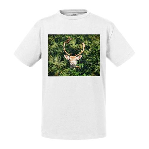 T-Shirt Enfant Cerf Dans Les Bois Animaux Nature