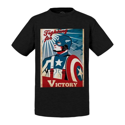 T-Shirt Enfant Captain America Victoire Avengers Super Heros Comics