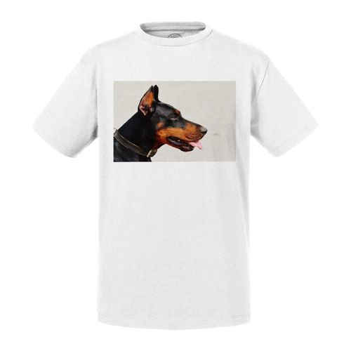 T-Shirt Enfant Doberman Gros Chien Profile Gros Plan Tete