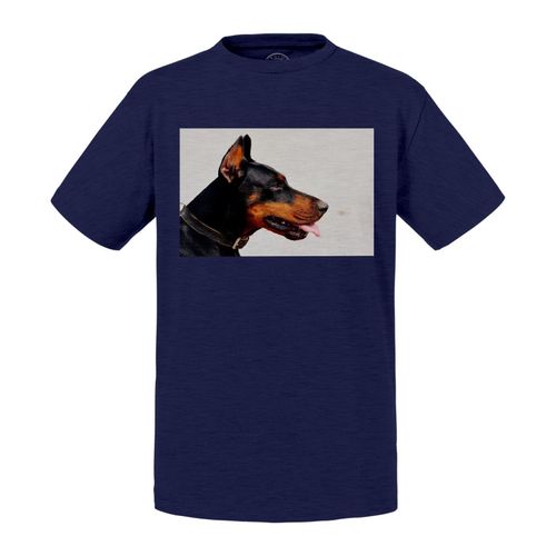 T-Shirt Enfant Doberman Gros Chien Profile Gros Plan Tete