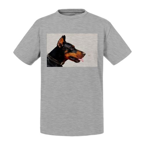 T-Shirt Enfant Doberman Gros Chien Profile Gros Plan Tete