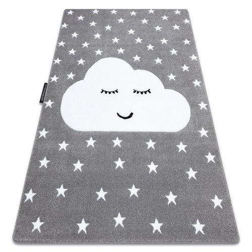 140x190 Cm Tapis Petit Cloud Nuage Étoiles Gris