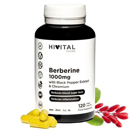 Berbérine 100 Mg. 120 Gélules Végétales Pour 2 Mois De Traitament. 