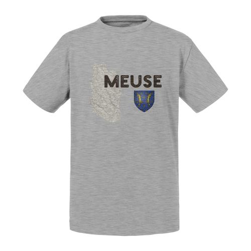 T-Shirt Enfant Meuse 55 Departement Bar-Le-Duc Carte Ancienne Est France