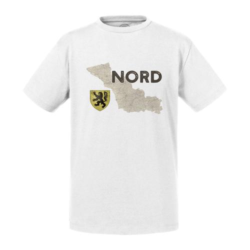 T-Shirt Enfant Nord 59 Departement Ch'ti Lille Carte Ancienne