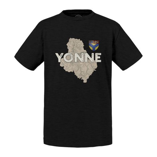 T-Shirt Enfant Yonne 89 Departement Auxerre Carte Ancienne Bourgogne