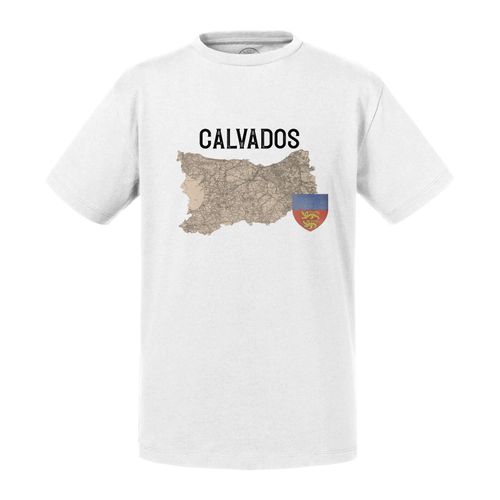 T-Shirt Enfant Calvados 14 Département Caen Carte Ancienne Normandie