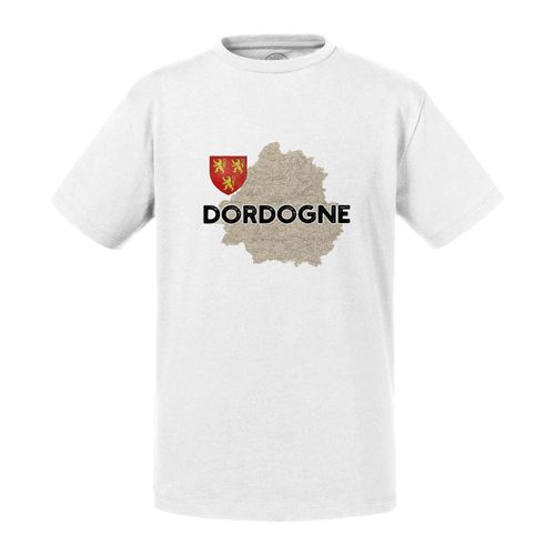 T-Shirt Enfant Dordogne 24 Département Périgueux Carte Ancienne Rare