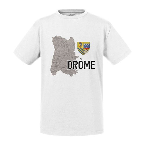 T-Shirt Enfant Drome 26 Département Valence Carte Ancienne Rhone Alpes