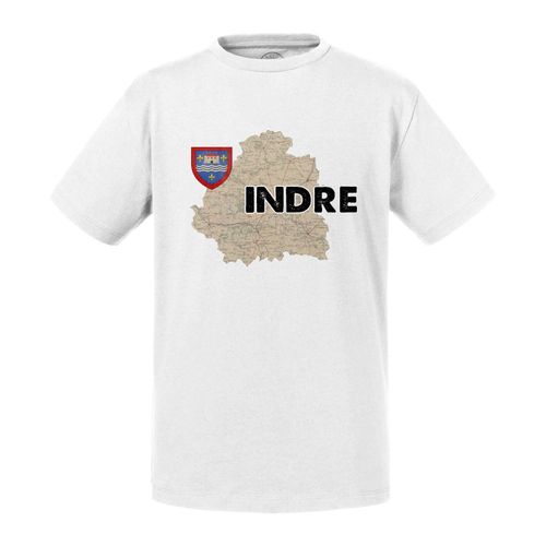 T-Shirt Enfant Indre 36 Département Cheateauroux Carte Ancienne Rare