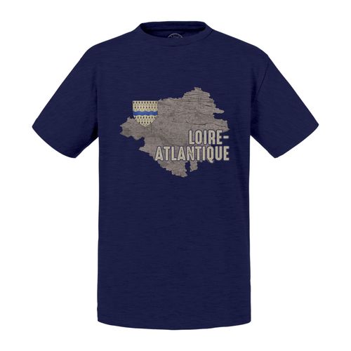 T-Shirt Enfant Loire Atlantique 44 Département Nantes Carte Ancienne Rare