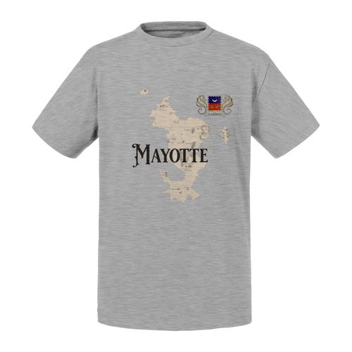 T-Shirt Enfant Mayotte 976 Département Outre Mer Carte Ancienne Rare