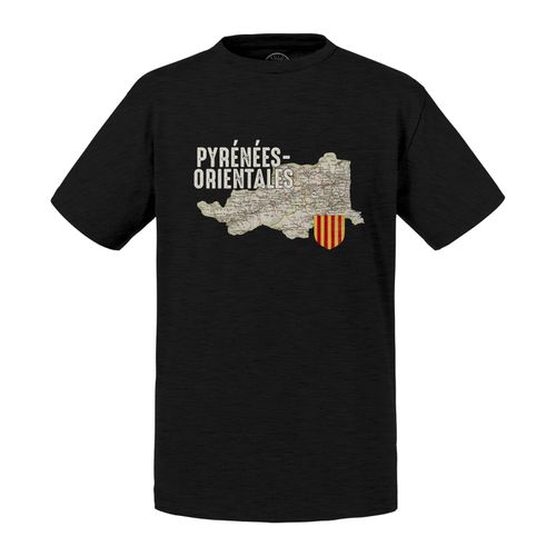 T-Shirt Enfant Pyrénées Orientales 66 Département Perpignan Carte Ancienne