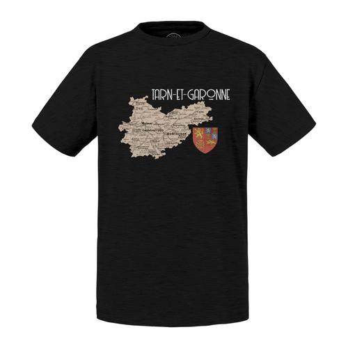 T-Shirt Enfant Tarn Et Garonne 82 Département Montauban Carte Ancienne Occitanie