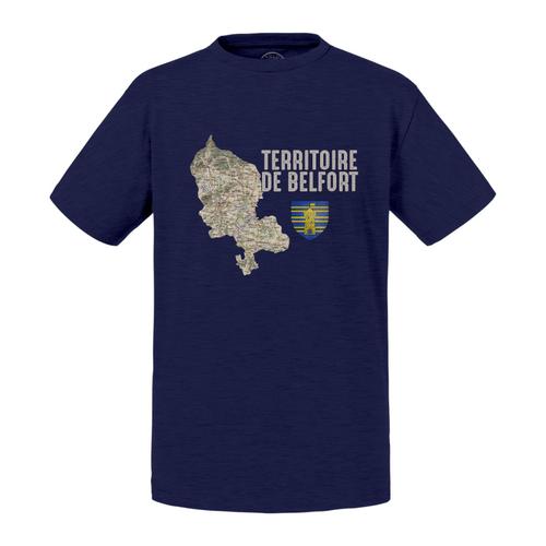 T-Shirt Enfant Territoire De Belfort 90 Département Carte Ancienne