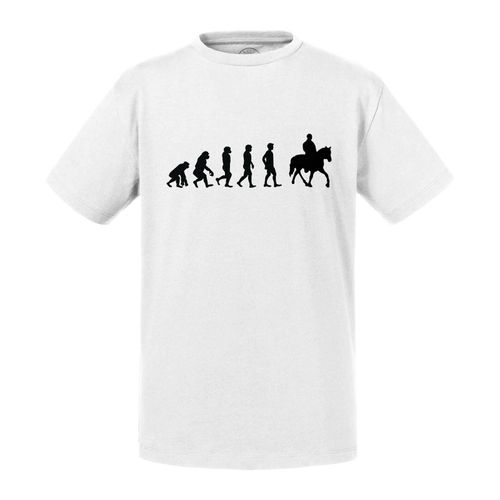 T-Shirt Enfant Evolution Cavalier Cheval Équitation Poney