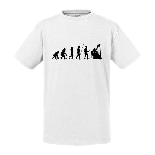 T-Shirt Enfant Evolution Harpe Orchestre Musique Instrument Musicien