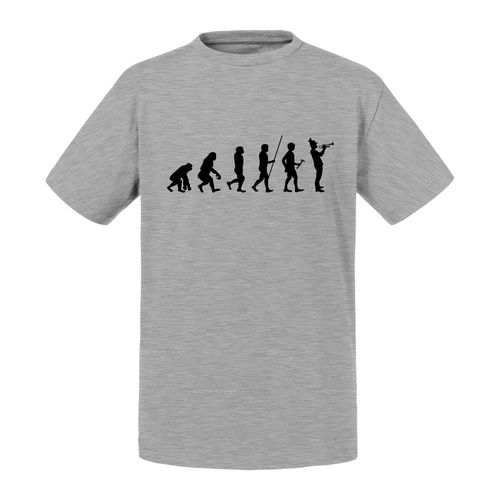 T-Shirt Enfant Evolution Trompette Orchestre Jazz Musique Instrument Musicien
