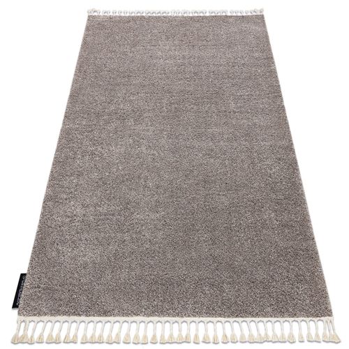 240x330 Cm Tapis Berber 9000 Marron Franges Berbère Marocain Shaggy