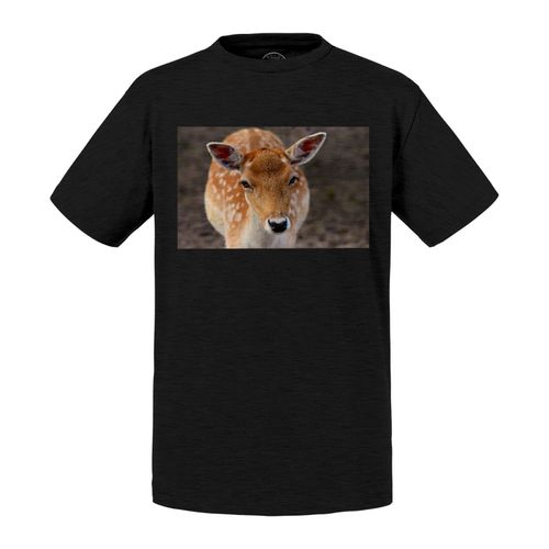 T-Shirt Enfant Belle Biche Cerf Cervide Photo Nature Vie Sauvage