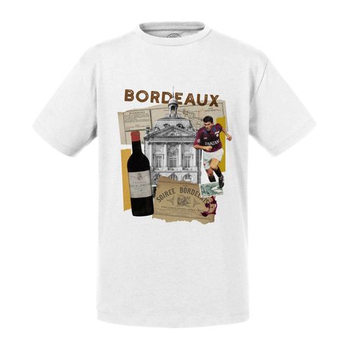 T-Shirt Enfant Bordeaux Collage Ville France Vin Voyage