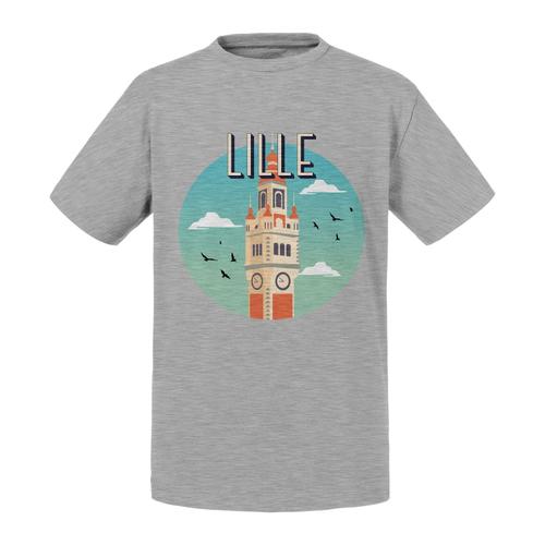 T-Shirt Enfant Lille Le Clocher France Ville Monument Tourisme