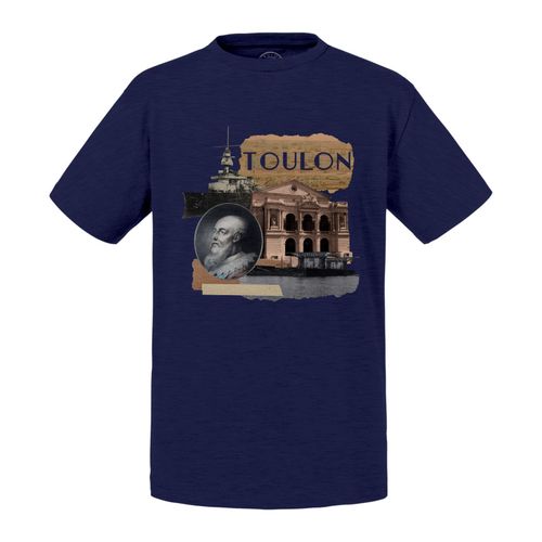 T-Shirt Enfant Toulon Collage Ville France Soleil Plage