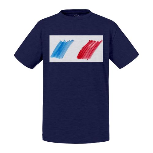 T-Shirt Enfant Drapeau France Peinture Football Sport