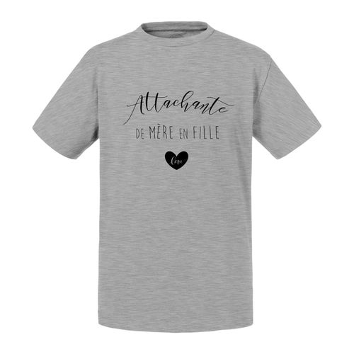 T-Shirt Enfant Attachante De Mere En Fille Tendresse Famille