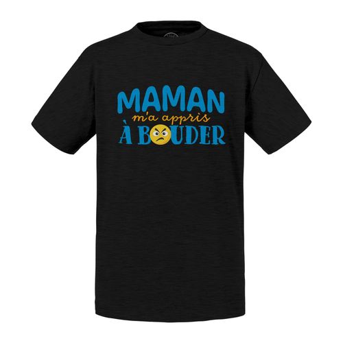 T-Shirt Enfant Maman M'a Appris À Bouder Blague Humour