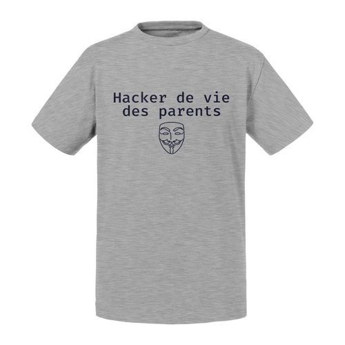 T-Shirt Enfant Hacker De Vie Des Parents