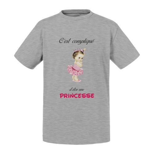T-Shirt Enfant C'est Complique D'etre Une Princesse Fille Enfant Mignon