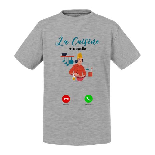 T-Shirt Enfant La Cuisine M'appelle Cuisinier Gastronomie