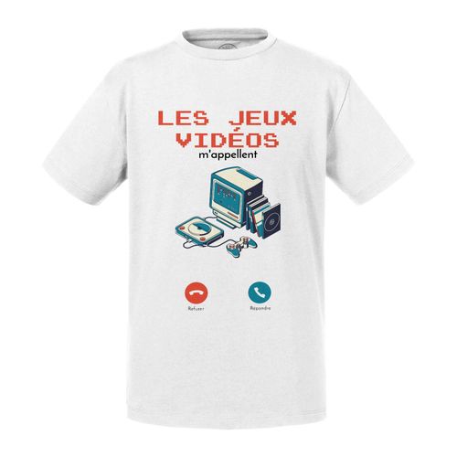 T-Shirt Enfant Les Jeux Vidéos M'appellent Rétro 90s Passion