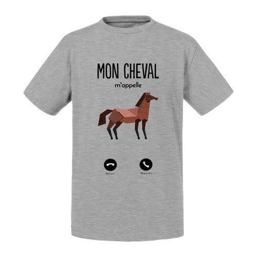 T-Shirt Enfant Mon Cheval M'appelle Animaux Passion