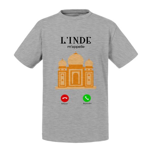 T-Shirt Enfant L'inde M'appelle Taj Mahal Agra Delhi Patrimoine
