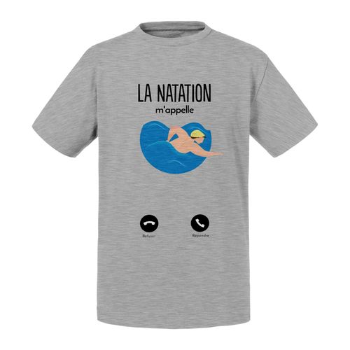 T-Shirt Enfant La Natation M'appelle Sport Passion