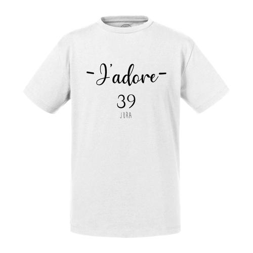 T-Shirt Enfant J'adore 39 Jura Departement France Region Lons