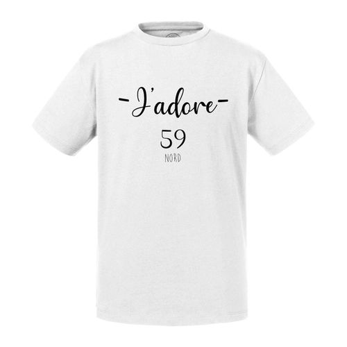 T-Shirt Enfant J'adore 59 Nord Departement France Region Lille