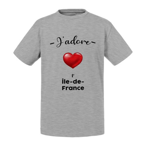 T-Shirt Enfant J'adore L'ile De France Region De France Paris