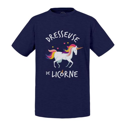 T-Shirt Enfant Dresseuse De Licorne Cheval Humour Mignon