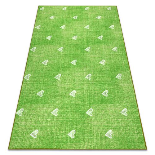 200x400 Cm Tapis Pour Enfants Hearts Jeans, Vintage C¿Urs - Vert