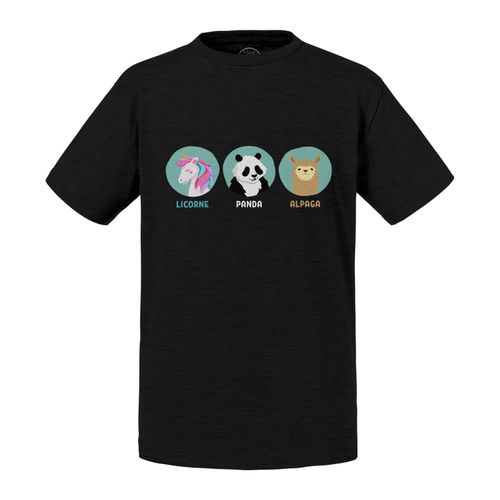 T-Shirt Enfant Licorne Panda Alpaga Animaux Mignon